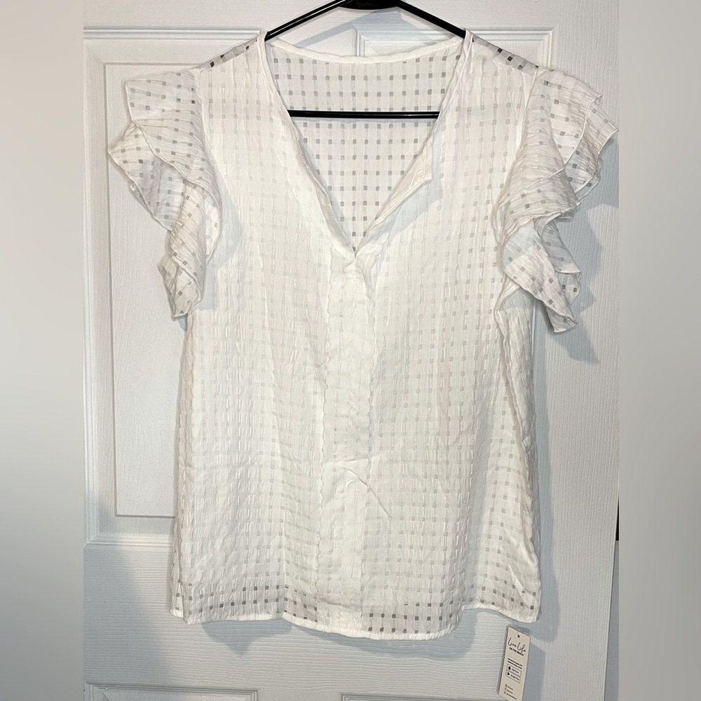 CUPSHE NWT White Beach Coverup Top Size S